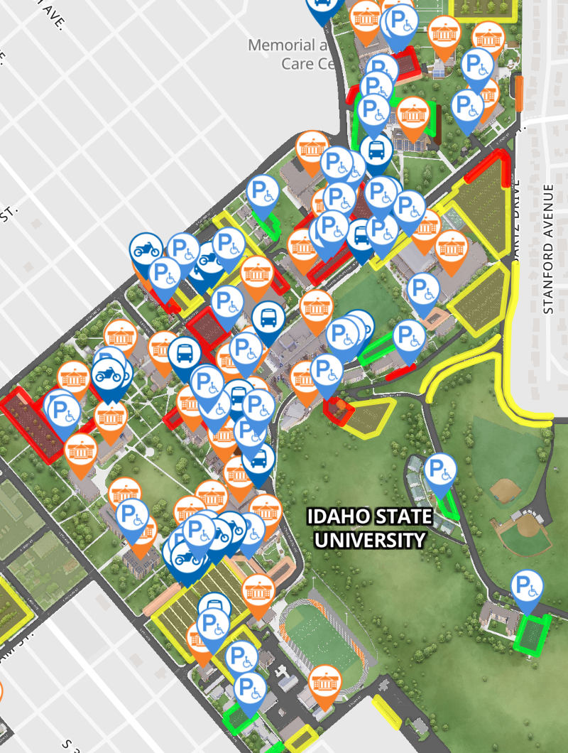 Pocatello Parking Map